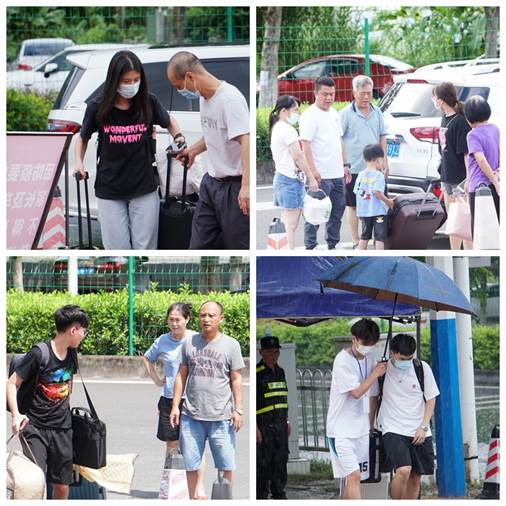 在家人期盼的目光中开启新学期